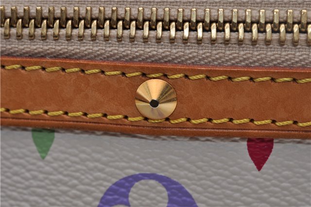 Auth Louis Vuitton Monogram Multicolor Alma PM Hand Bag White M92647 LV 2156D