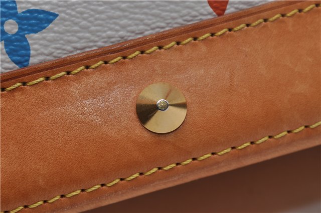 Auth Louis Vuitton Monogram Multicolor Alma PM Hand Bag White M92647 LV 2156D