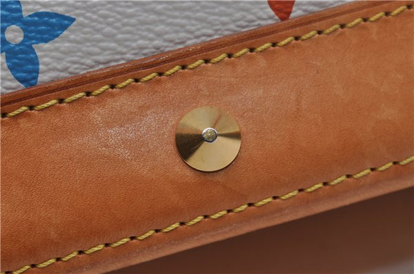 Auth Louis Vuitton Monogram Multicolor Alma PM Hand Bag White M92647 LV 2156D