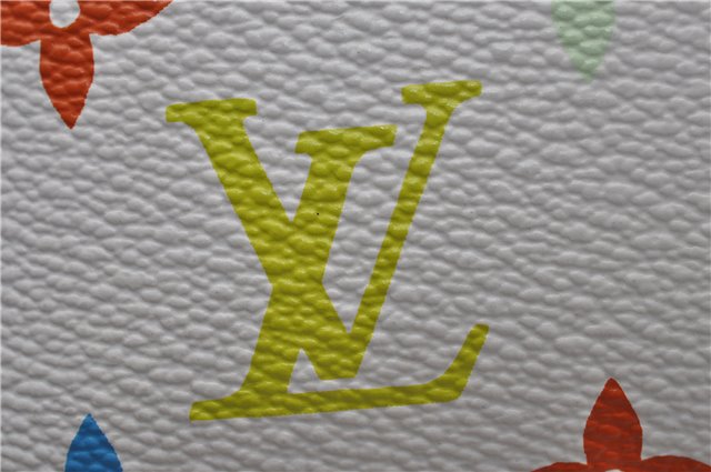 Auth Louis Vuitton Monogram Multicolor Alma PM Hand Bag White M92647 LV 2156D