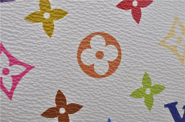 Auth Louis Vuitton Monogram Multicolor Alma PM Hand Bag White M92647 LV 2156D