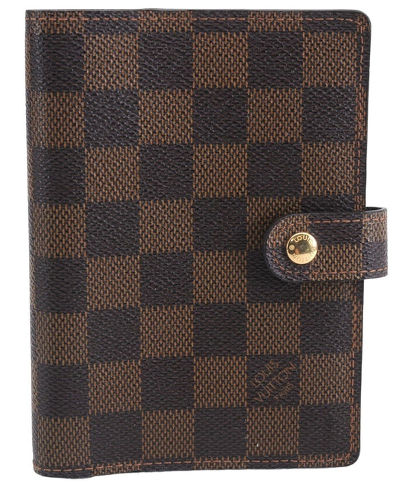 Authentic Louis Vuitton Damier Agenda PM Day Planner Cover R20700 LV 2157E