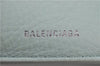 Authentic BALENCIAGA Papier Mini Wallet Trifold Purse Leather 391446 Blue 2157F