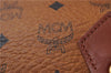 Authentic MCM Visetos Leather Vintage Boston Hand Bag Brown 2160D