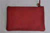 Authentic CHANEL Lamb Skin Matelasse Chain Shoulder Cross Body Bag Red CC 2161D