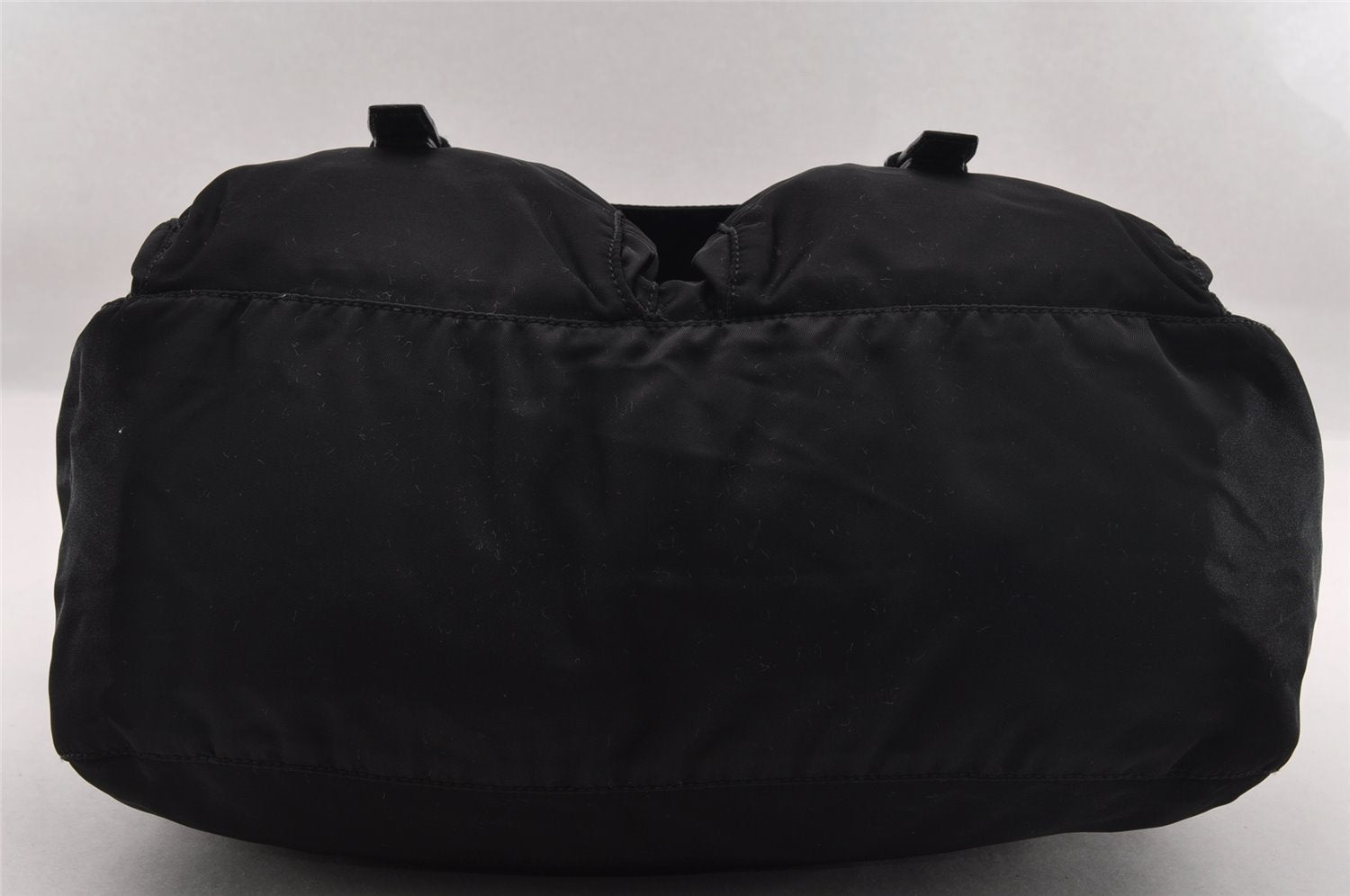 Authentic PRADA Nylon Tessuto Leather Shoulder Cross Body Bag Black 2161I