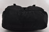 Authentic PRADA Nylon Tessuto Leather Shoulder Cross Body Bag Black 2161I
