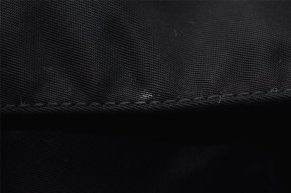 Authentic PRADA Nylon Tessuto Leather Shoulder Cross Body Bag Black 2161I