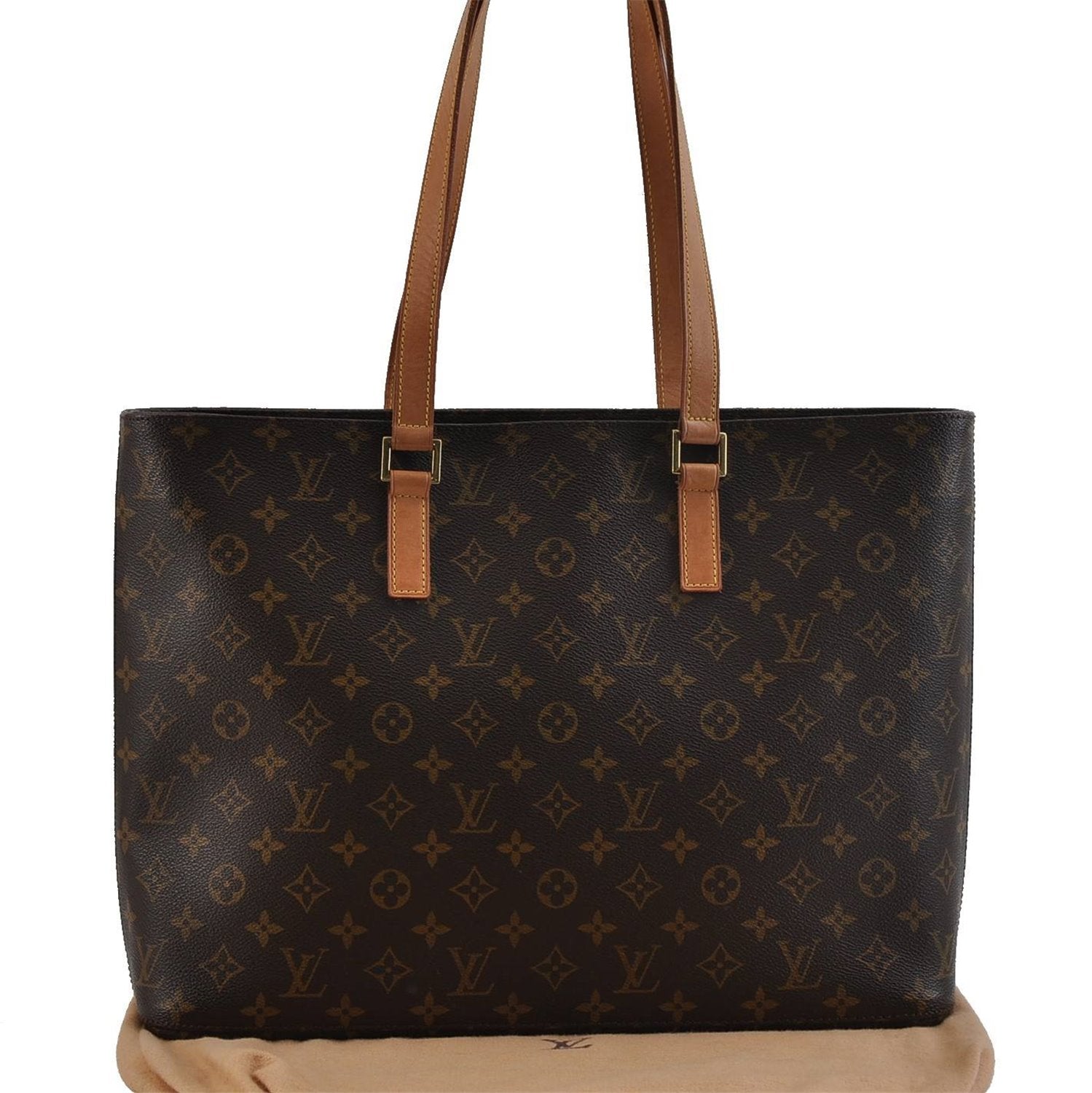 Authentic Louis Vuitton Monogram Luco Shoulder Tote Bag M51155 LV 2162D
