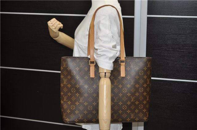 Authentic Louis Vuitton Monogram Luco Shoulder Tote Bag M51155 LV 2162D