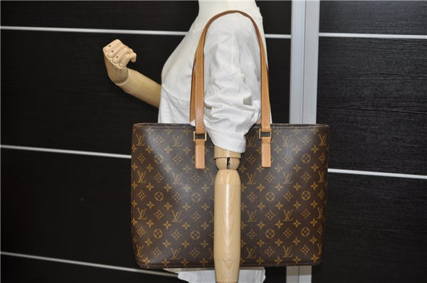 Authentic Louis Vuitton Monogram Luco Shoulder Tote Bag M51155 LV 2162D