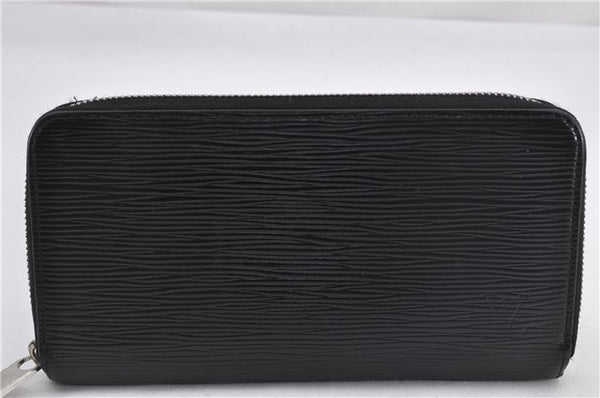 Authentic Louis Vuitton Epi Zippy Long Wallet Purse Black M60072 LV 2163F