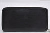 Authentic Louis Vuitton Epi Zippy Long Wallet Purse Black M60072 LV 2163F