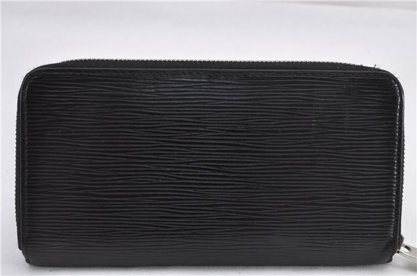 Authentic Louis Vuitton Epi Zippy Long Wallet Purse Black M60072 LV 2163F