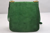 Authentic GUCCI Animalier Tiger Shoulder Crossbody Bag Suede Leather Green 2163I