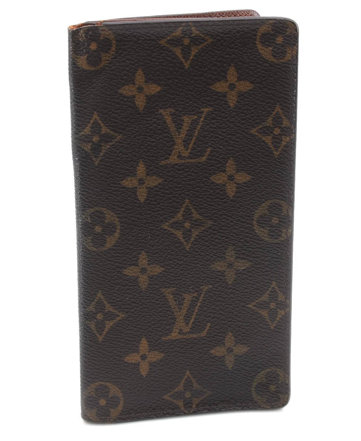 Authentic LOUIS VUITTON Monogram Porte Cartes Credit Yen Wallet M60825 LV 2164C