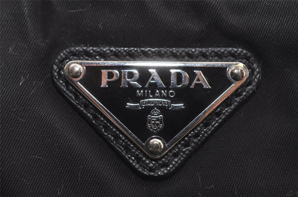 Authentic PRADA Nylon Tessuto Leather Shoulder Cross Body Bag Black Junk 2165I