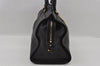 Authentic YVES SAINT LAURENT Cabas Shyc Hand Tote Bag Leather 279079 Black 2166I