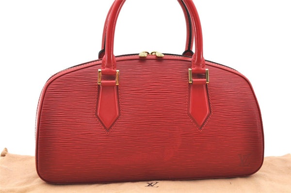 Authentic Louis Vuitton Epi Jasmine Hand Bag Red M52082 LV 2167D