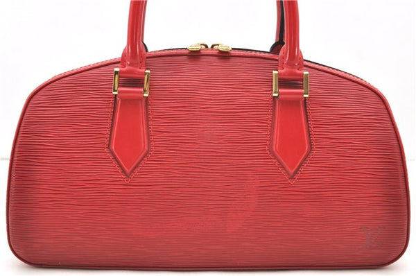 Authentic Louis Vuitton Epi Jasmine Hand Bag Red M52082 LV 2167D