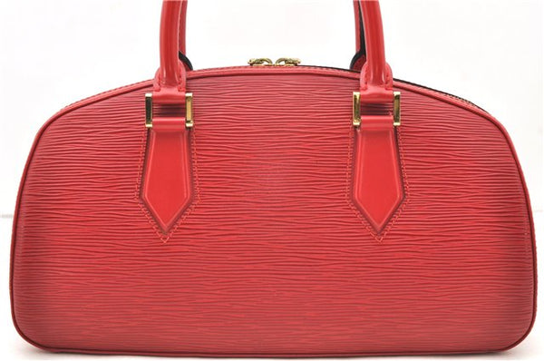 Authentic Louis Vuitton Epi Jasmine Hand Bag Red M52082 LV 2167D