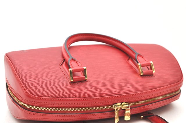 Authentic Louis Vuitton Epi Jasmine Hand Bag Red M52082 LV 2167D