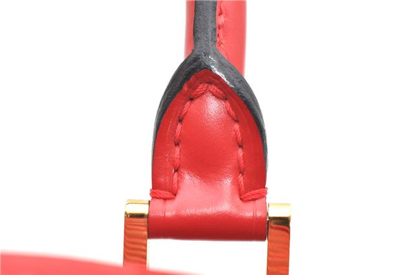 Authentic Louis Vuitton Epi Jasmine Hand Bag Red M52082 LV 2167D