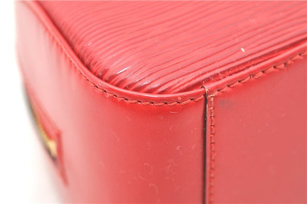 Authentic Louis Vuitton Epi Jasmine Hand Bag Red M52082 LV 2167D