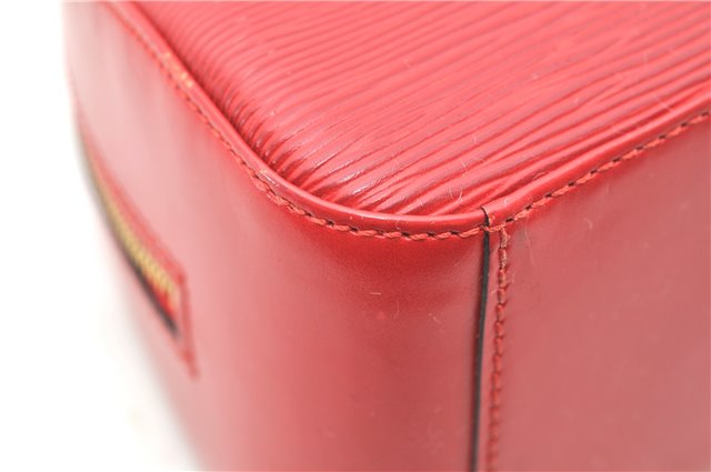 Authentic Louis Vuitton Epi Jasmine Hand Bag Red M52082 LV 2167D