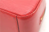 Authentic Louis Vuitton Epi Jasmine Hand Bag Red M52082 LV 2167D