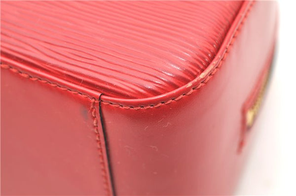 Authentic Louis Vuitton Epi Jasmine Hand Bag Red M52082 LV 2167D