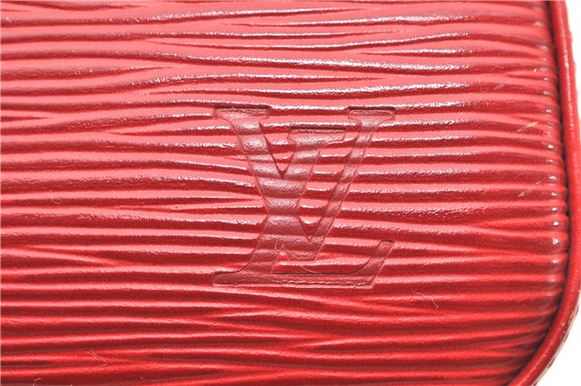 Authentic Louis Vuitton Epi Jasmine Hand Bag Red M52082 LV 2167D