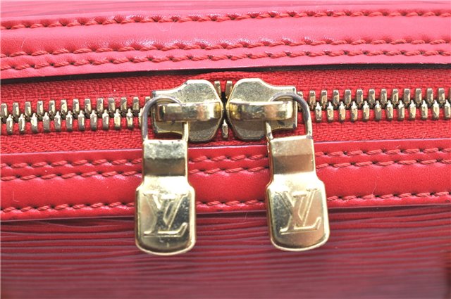 Authentic Louis Vuitton Epi Jasmine Hand Bag Red M52082 LV 2167D