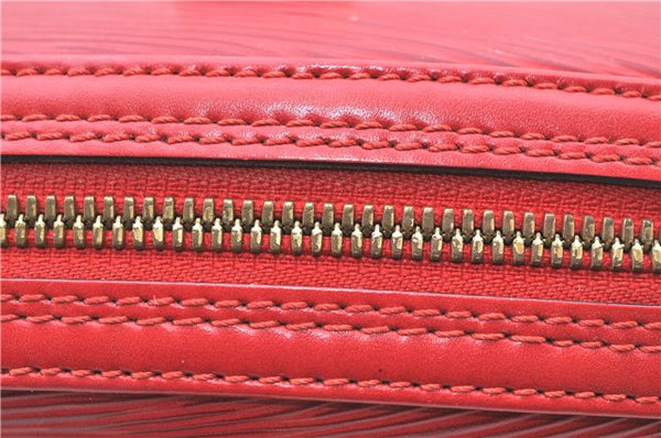 Authentic Louis Vuitton Epi Jasmine Hand Bag Red M52082 LV 2167D
