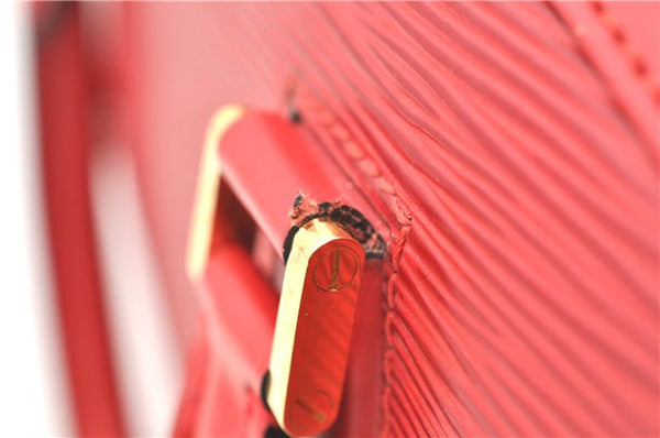 Authentic Louis Vuitton Epi Jasmine Hand Bag Red M52082 LV 2167D