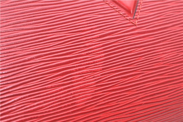 Authentic Louis Vuitton Epi Jasmine Hand Bag Red M52082 LV 2167D