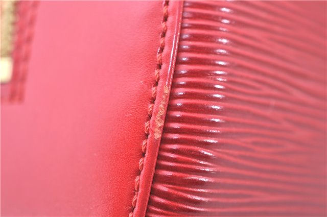 Authentic Louis Vuitton Epi Jasmine Hand Bag Red M52082 LV 2167D
