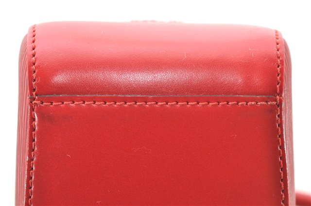Authentic Louis Vuitton Epi Jasmine Hand Bag Red M52082 LV 2167D