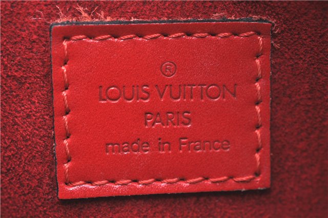 Authentic Louis Vuitton Epi Jasmine Hand Bag Red M52082 LV 2167D