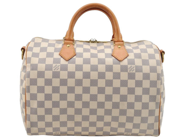 Authentic Louis Vuitton Damier Azur Speedy Bandouliere 30 N41373 Hand Bag 2167I