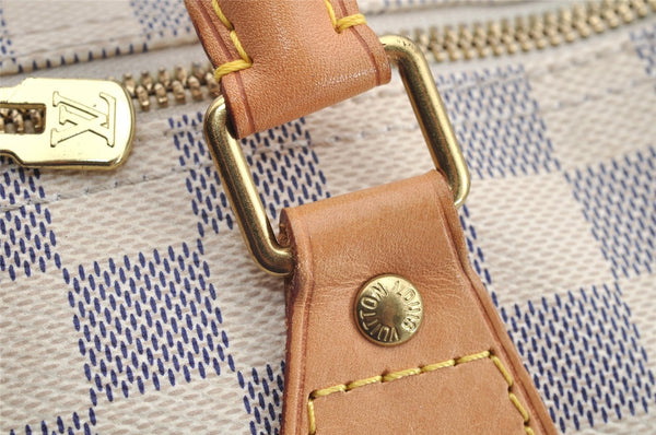 Authentic Louis Vuitton Damier Azur Speedy Bandouliere 30 N41373 Hand Bag 2167I