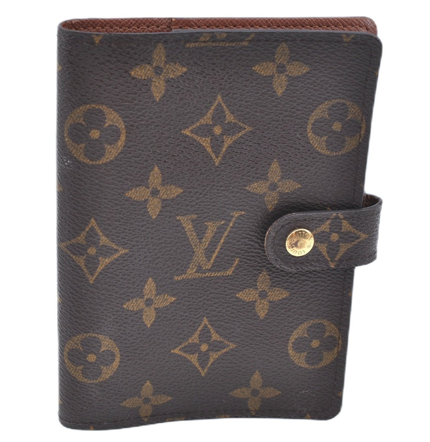 Authentic Louis Vuitton Monogram Agenda PM Notebook Cover R20005 LV 2168B