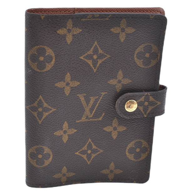 Authentic Louis Vuitton Monogram Agenda PM Notebook Cover R20005 LV 2168B