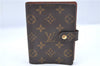 Authentic Louis Vuitton Monogram Agenda PM Notebook Cover R20005 LV 2168B