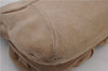 Authentic YVES SAINT LAURENT Rive Gauche Nadja Suede Hand Bag 113719 Beige 2168D