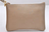 Authentic CHANEL Lamb Skin Matelasse Bucket Type Chain Shoulder Bag Beige 2169D