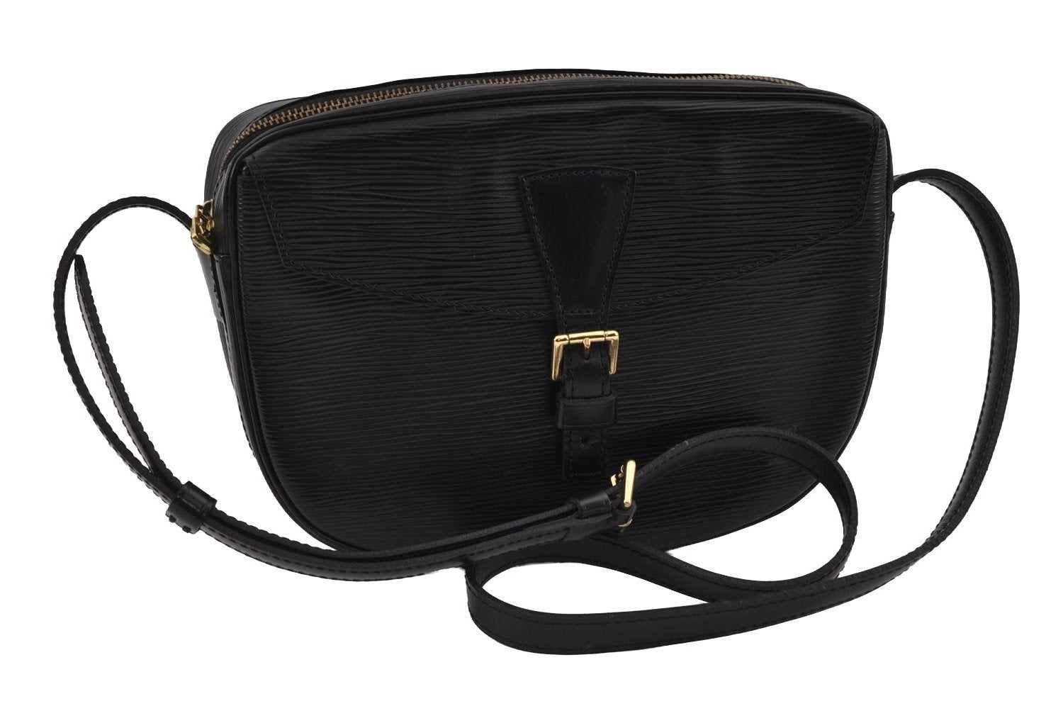 Authentic Louis Vuitton Epi Jeune Fille Shoulder Cross Bag Black M52152 LV 2169I