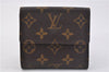 Authentic Louis Vuitton Monogram M61652 Porte Monnaie Billet Carte Credit 2170F