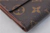 Authentic Louis Vuitton Monogram M61652 Porte Monnaie Billet Carte Credit 2170F