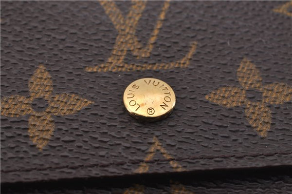 Authentic Louis Vuitton Monogram M61652 Porte Monnaie Billet Carte Credit 2170F